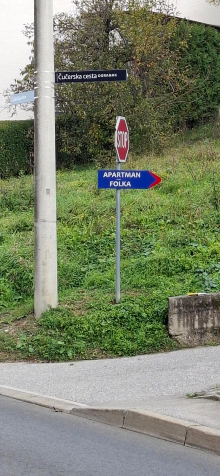Apartman Folka Free Parking Zagreb Extérieur photo